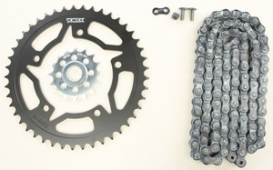 V3 Chain & Sprocket Kit Black RX Chain 520 16/45 Black Steel - For 04-05 Suzuki GSXR750