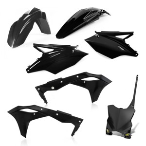 17-20 Kawasaki KX250F 5-pc Replica Body Kit - Black