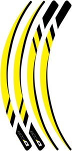 Rim Decals - Rim Decal Yellow 4Pc Kit