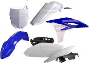 Plastic Body Kit - Original Blue & White - For 10-13 Yamaha YZ250F