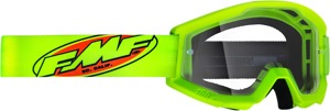 FMF Youth PowerCore Core Goggles - Yellow/Clear Lens - Anti-fog youth goggles with clear lens