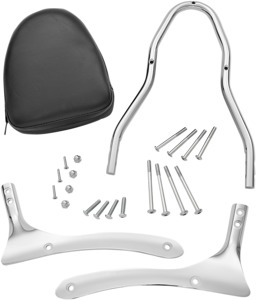 Aluminum 17" Sissy Bar Backrest - For 01-16 Suzuki Boulevard C50 / Volusia