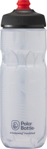 Breakaway Bolt Insulated Water Bottle White/Silver 20 oz