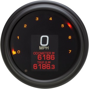 MLX Series Gauges - Fatbob Spd/Tach Mlx Blk