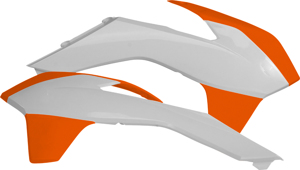 Radiator Shrouds - White/Orange