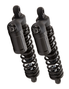 All Black 12.5" 970 Series Piggyback Reservoir Shocks - Harley V-Rod