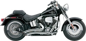 Speedster Short Swept Chrome Full Exhaust - For 12-17 Harley FXST/FLST