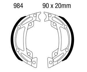 Standard Organic Brake Shoes