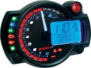 RX-2N GP Style Multifunction Black RPM Gauge