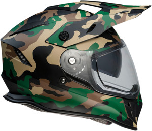 Range Dual Sport Helmet Small - Woodland Camo