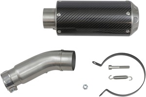 MGP 2 Growler Carbon Fiber Slip On Exhaust - For 11-24 Suzuki GSXR600/750