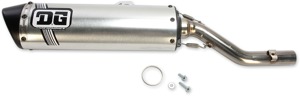 V2 Slip On Exhaust Muffler - For 86-00 Yamaha TT350 & XT350