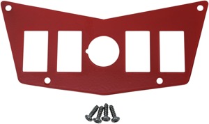 Dashplate 4Switch,12V Red - For 08-14 Polaris RZR800 12-18 RZR570