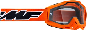 FMF PowerBomb Enduro Rocket Goggles Orange Adult - Dual-pane lens, anti-fog, nose guard, orange