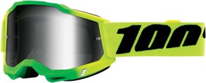 Accuri 2 Green / Yellow / Travis Goggles - Silver Mirrored Lens