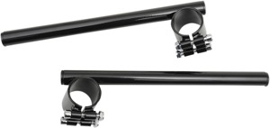 Black Clip On 7/8" Handlebar For 41mm Fork Uppers