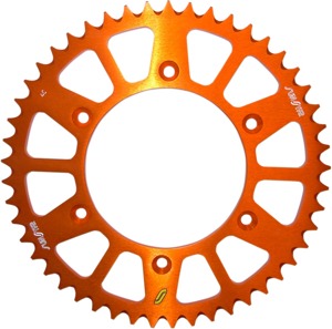 Works Triplestar Aluminum Rear Sprocket 50T Orange - For 91-20 Husq KTM