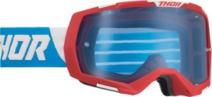 Regiment Goggles - Red White & Blue w/ Blue Lens