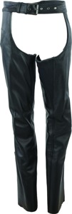 Plains Leather Chaps Black Womens - 2XL