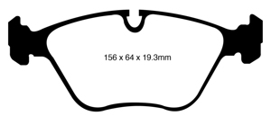 Greenstuff Front Brake Pads - For 10-14 BMW X5 4.4 Twin Turbo (50)