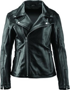 Ironclad Classic Leather Jacket Black Womens - 2XL