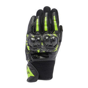 Dainese Mig 3 Unisex Leather Gloves Black/Anthracite/Yellow S - Unisex leather gloves for comfort & protection