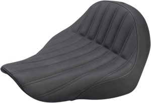 Knuckle Ribbed Solo Seat Black Gel - For 18-20 Harley FLSB FXLR