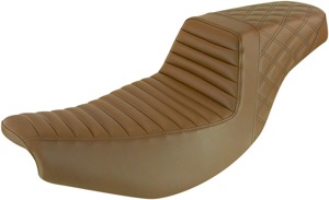 Step-Up Tuck and Roll 2-Up Seat Brown