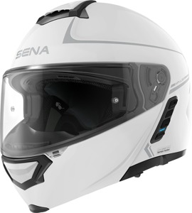 Impulse Motorcycle Smart Helmet with Mesh Intercom - Impulse Hlmt W/Bt Wht Xlg