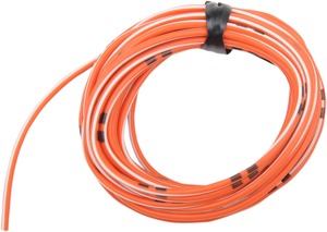 13' Color Match Electrical Wire - Orange / White 14A/12V 20AWG