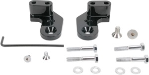 Passenger Floorboard Brackets - Black - For 99-17 Yamaha V-Star