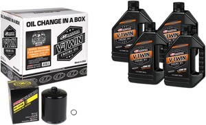 V-Twin Quick Change Kit Mineral w/ Black Filter Evo/Sportster