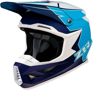 F.I. Hysteria MIPS Full Face Offroad Helmet Blue/White Medium