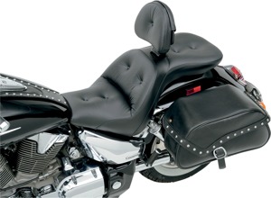 Explorer RS Pillow 2-Up Seat Black Gel w/Backrest - For VTX1300