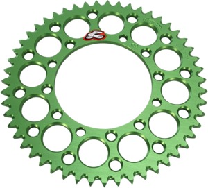 420 51T Rear Sprocket Green - For Kawasaki KX100 KX80 KX85