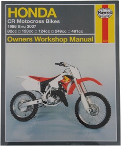 Shop Repair & Service Manual - Soft Cover - For 86-07 Honda CR 2 Strokes 80-500CC