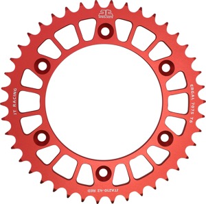 Red Aluminum Rear Sprocket - 42 Tooth 520 - For Honda CR/F XR & Beta RR