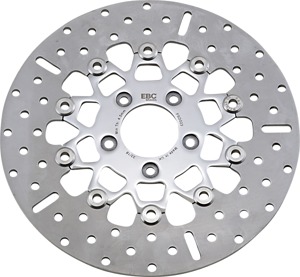 Polished Wide Band Front Brake Rotor 292mm