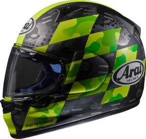 Arai Regent-X Patch Helmet 2XL Yellow Frost - Full face helmet in 2XL Yellow Frost