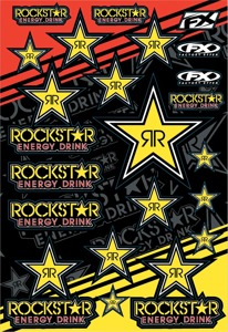 Sticker Sheets - Mylar Rockstar Energy Stkr Kt