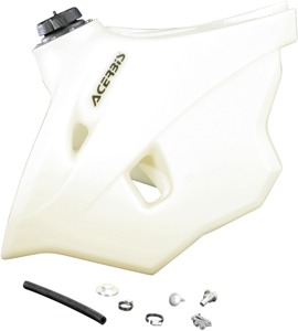 Large Capacity Fuel Tank - 4.1 Gallon, White - For 12-15 KTM 250-500