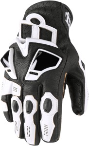 Hypersport Leather Cold Weather Short Cuff Gloves - White Men's 3X-Large