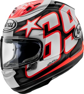 Arai Corsair-X Nicky Reset Helmet Frost XL - Premium full-face helmet with Nicky Reset graphic