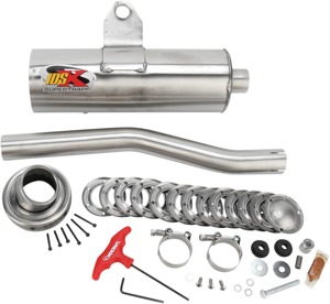 IDSX Slip On Exhaust Muffler - For 05-11 Suzuki 700/750 King Quad 4x4