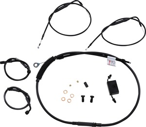 Extended Black Control Cable Kit for 8" Scrambler & Tracker Bars