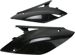 Side Panels - Black - For 09-12 Kawasaki KX250F 09-11 KX450F