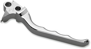 Grooved Billet Aluminum Hydraulic Brake Lever Chrome