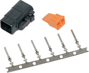 DTM 6-Position Connectors - Deutsch Dtm 6-Pos Plug Blk