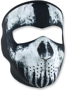 Full-Face Neoprene Mask - Neo Full Mask Skull Ghost