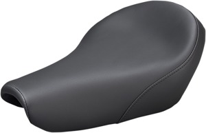 Wide Renegade Smooth Solo Seat Black Low - For 04-20 Harley XL XR